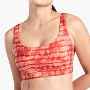Athleta Women's Size Medium Exhale Tie Dye Tahiti Island Coral Sports Bra